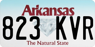 AR license plate 823KVR