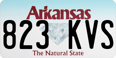 AR license plate 823KVS