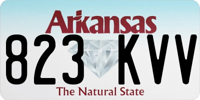 AR license plate 823KVV
