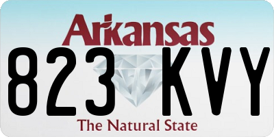 AR license plate 823KVY