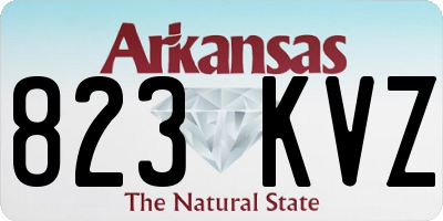 AR license plate 823KVZ