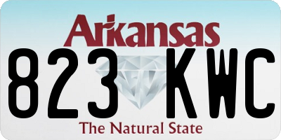 AR license plate 823KWC