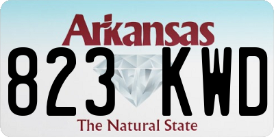 AR license plate 823KWD