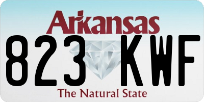 AR license plate 823KWF