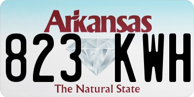 AR license plate 823KWH