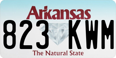 AR license plate 823KWM