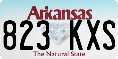 AR license plate 823KXS