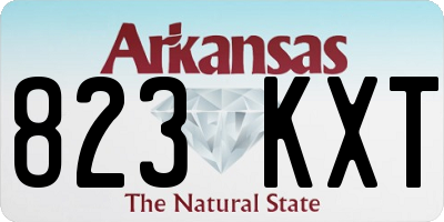 AR license plate 823KXT