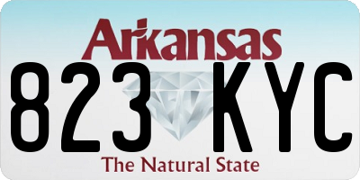 AR license plate 823KYC