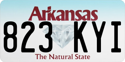 AR license plate 823KYI