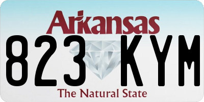 AR license plate 823KYM