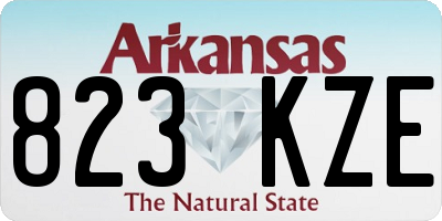 AR license plate 823KZE