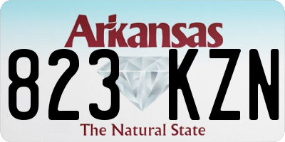 AR license plate 823KZN