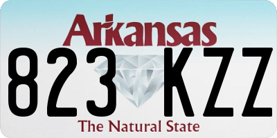 AR license plate 823KZZ