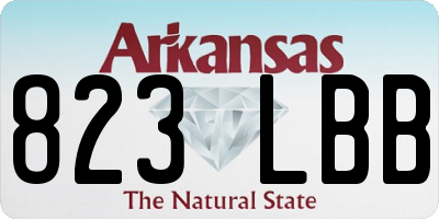 AR license plate 823LBB