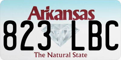 AR license plate 823LBC