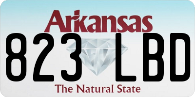 AR license plate 823LBD