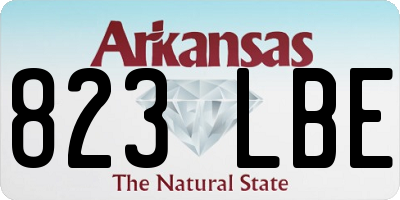 AR license plate 823LBE