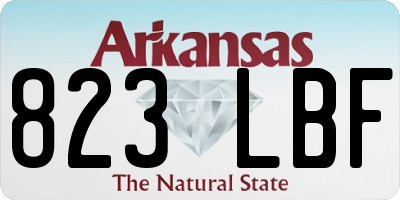 AR license plate 823LBF