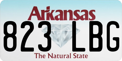 AR license plate 823LBG