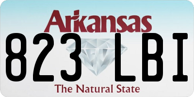 AR license plate 823LBI
