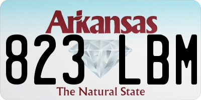 AR license plate 823LBM