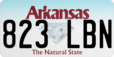 AR license plate 823LBN