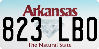 AR license plate 823LBO