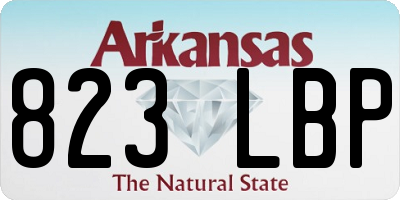 AR license plate 823LBP