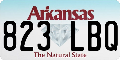 AR license plate 823LBQ