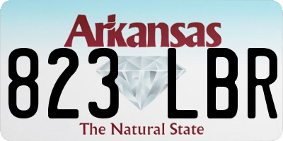 AR license plate 823LBR