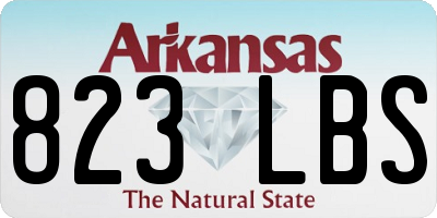 AR license plate 823LBS