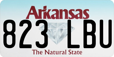 AR license plate 823LBU