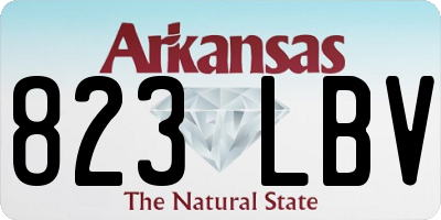 AR license plate 823LBV