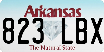 AR license plate 823LBX