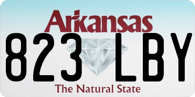 AR license plate 823LBY
