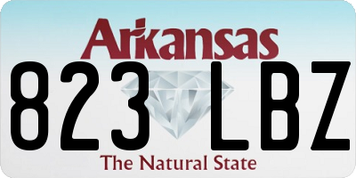 AR license plate 823LBZ