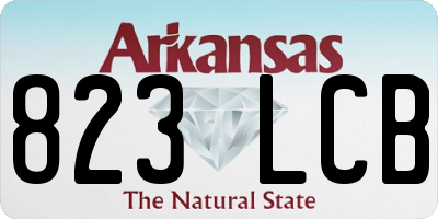 AR license plate 823LCB