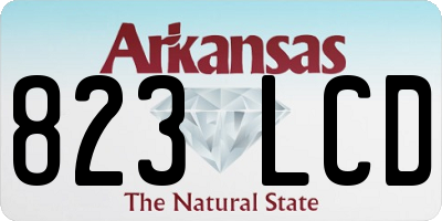 AR license plate 823LCD