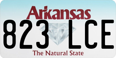 AR license plate 823LCE