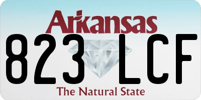 AR license plate 823LCF