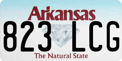 AR license plate 823LCG