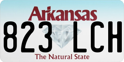 AR license plate 823LCH