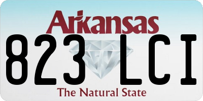 AR license plate 823LCI