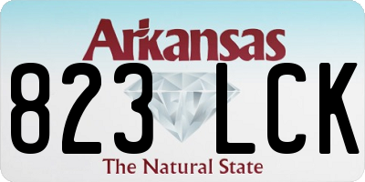 AR license plate 823LCK