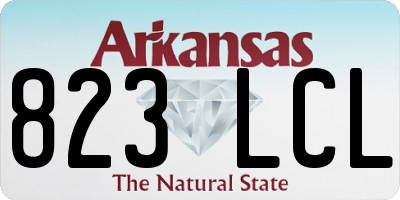 AR license plate 823LCL