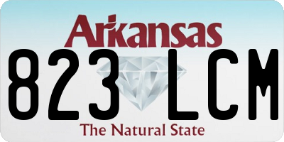 AR license plate 823LCM