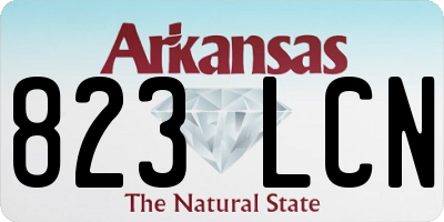 AR license plate 823LCN
