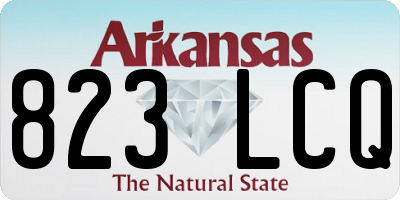 AR license plate 823LCQ