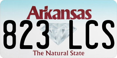 AR license plate 823LCS